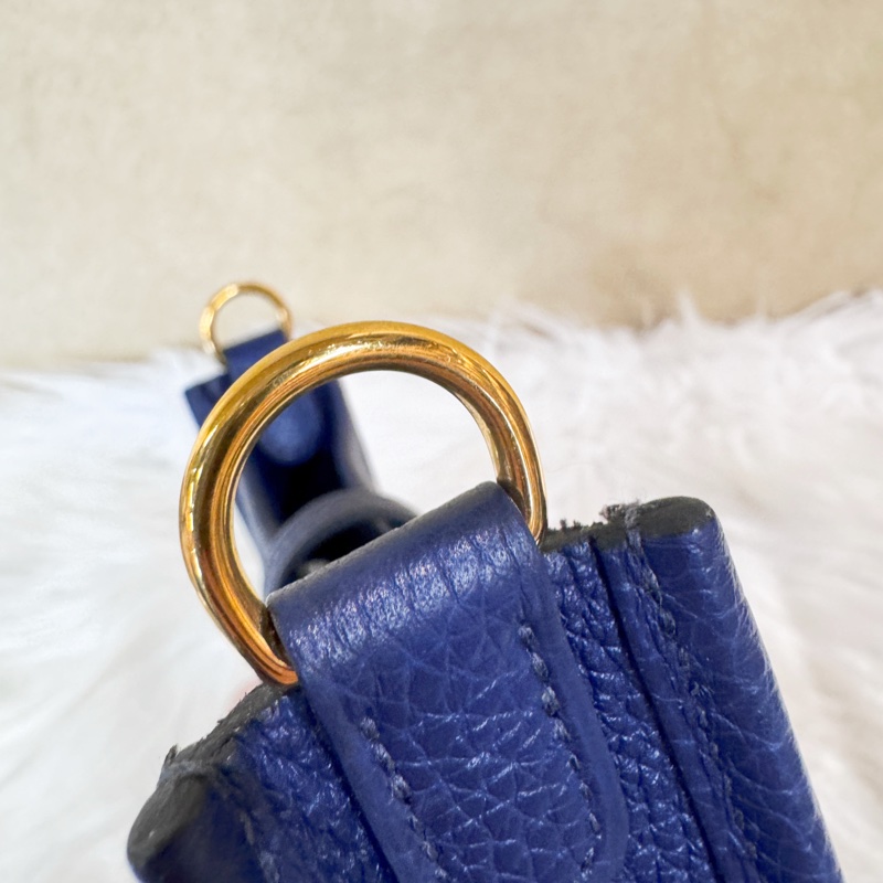 Hermes Mini Evelyne M3水墨藍TC皮斜背包-10