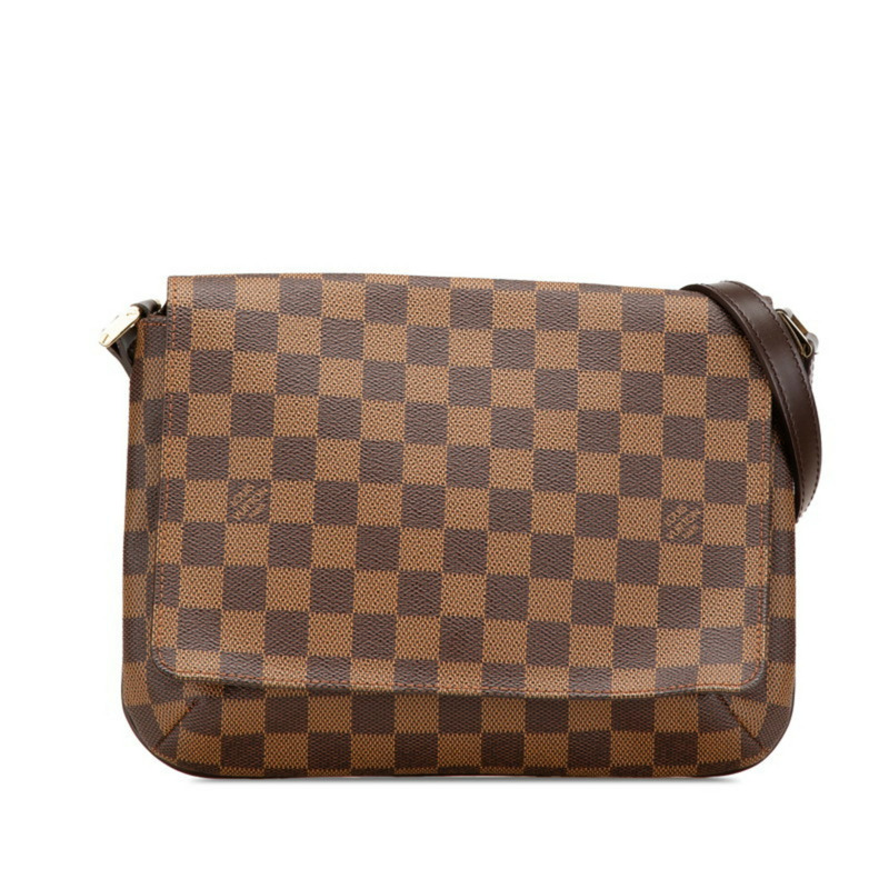 路易威登 Damier Musette Tango 肩背包/手提包 N51255 棕色皮革 女士 LOUIS VUITTON-0