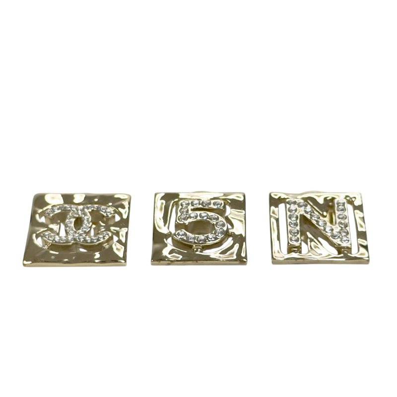 CHANEL CC 水鑽 *一套3個* 扣針組合-4