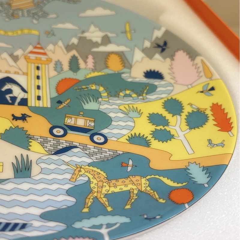 HERMES 城堡大盤子 21.5 cm-4