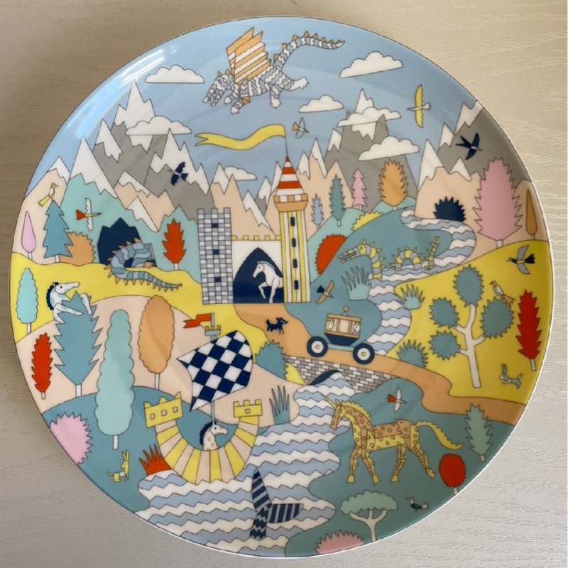 HERMES 城堡大盤子 21.5 cm-5