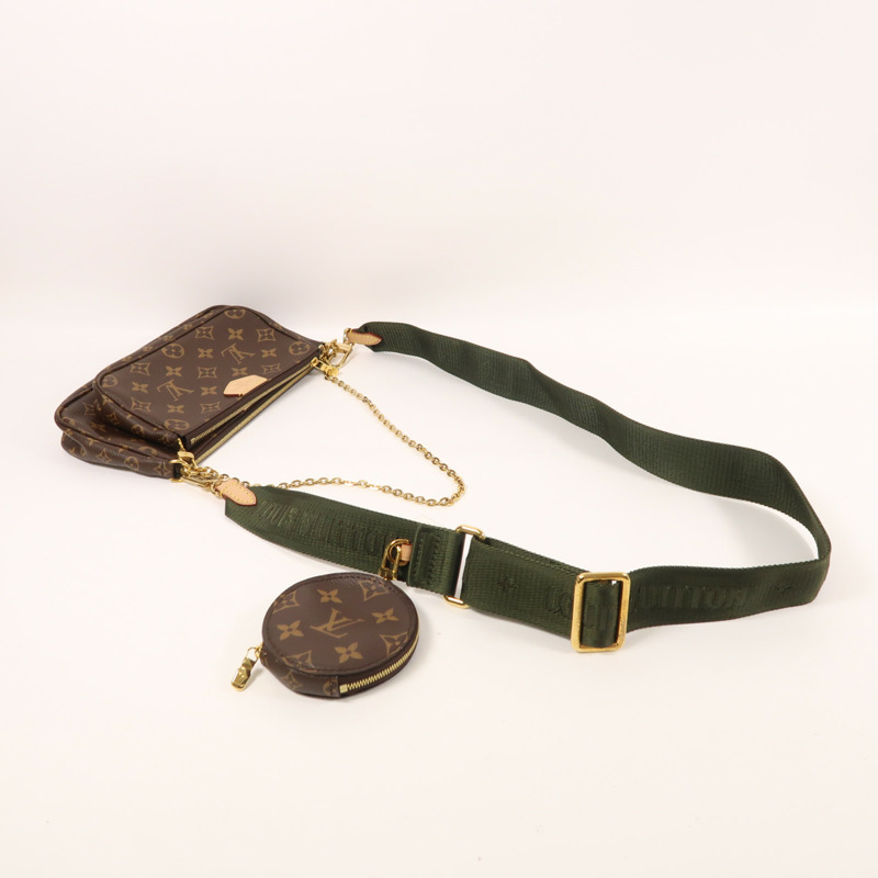 LOUIS VUITTON Monogram Multi Pochette Accessoires金扣肩背袋-7