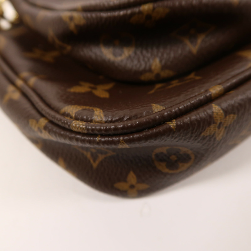 LOUIS VUITTON Monogram Multi Pochette Accessoires金扣肩背袋-10