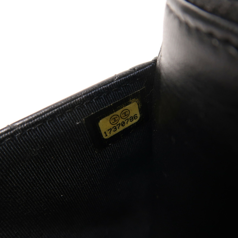 CHANEL 羊皮皮革WOC Wallet On Chain銀扣鏈帶肩背袋-6