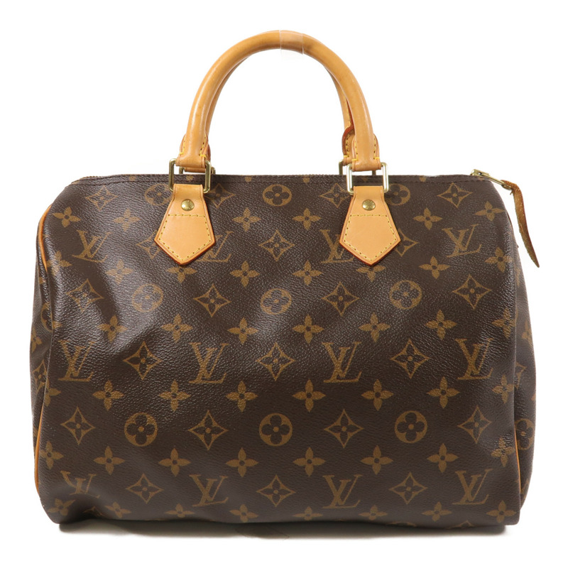 LOUIS VUITTON Monogram Speedy 30金扣手挽袋-0