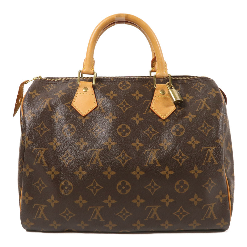 LOUIS VUITTON Monogram Speedy 30金扣手挽袋-1