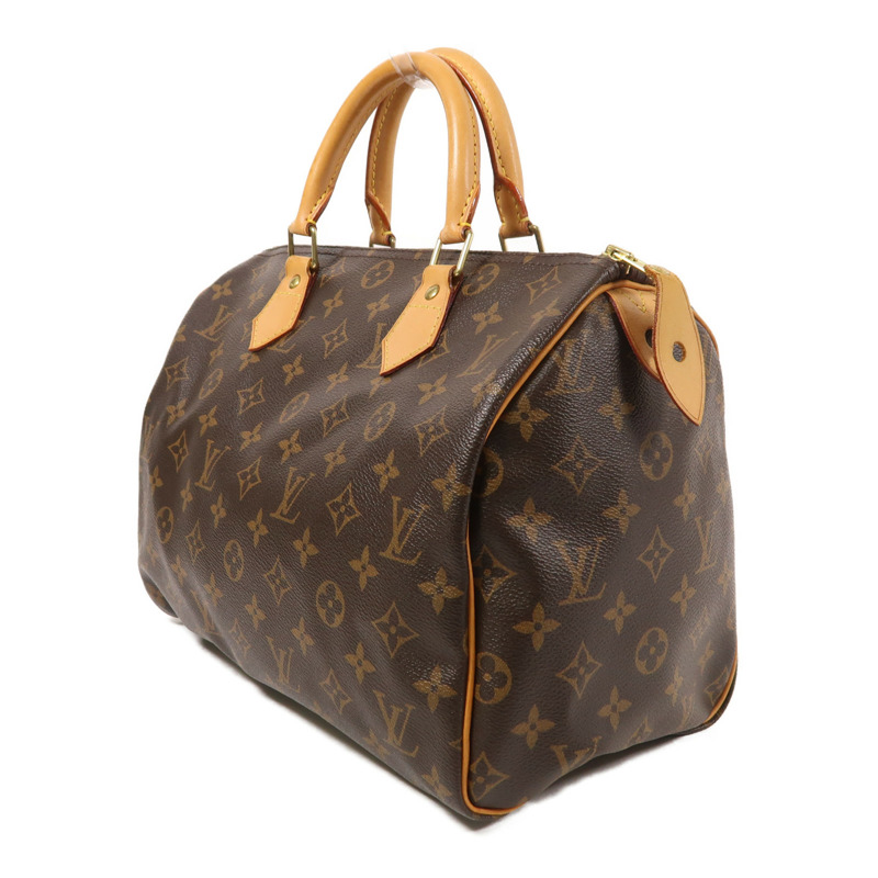 LOUIS VUITTON Monogram Speedy 30金扣手挽袋-2