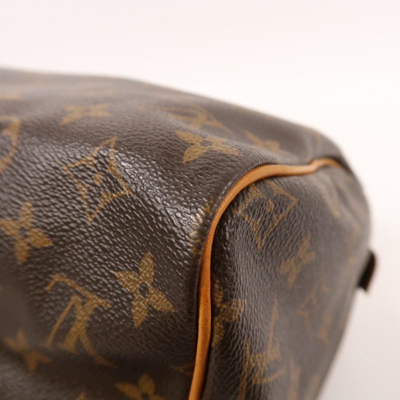 LOUIS VUITTON Monogram Speedy 30金扣手挽袋-10