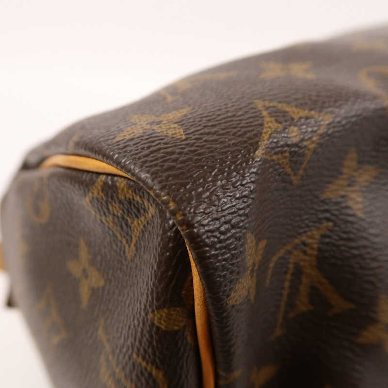LOUIS VUITTON Monogram Speedy 30金扣手挽袋-11