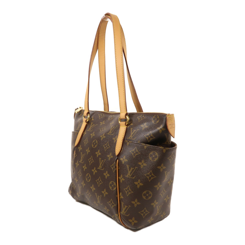 LOUIS VUITTON Monogram Totally PM金扣肩背袋/手挽袋棕色-2