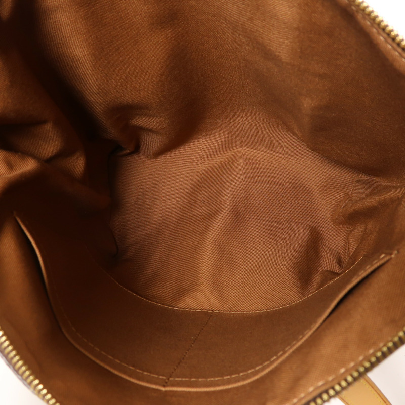 LOUIS VUITTON Monogram Totally PM金扣肩背袋/手挽袋棕色-4