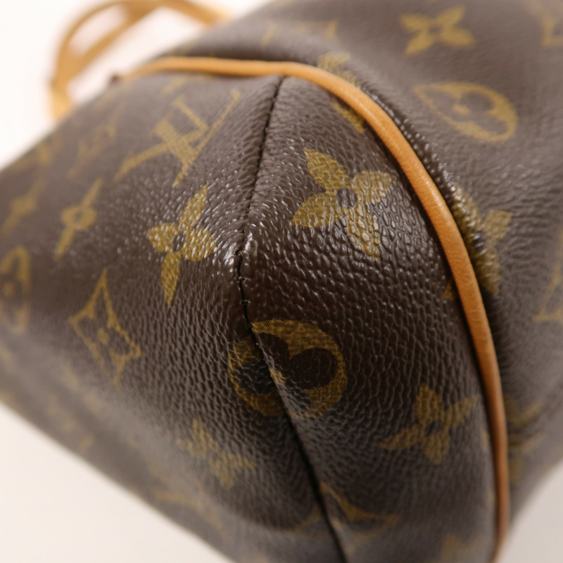 LOUIS VUITTON Monogram Totally PM金扣肩背袋/手挽袋棕色-11