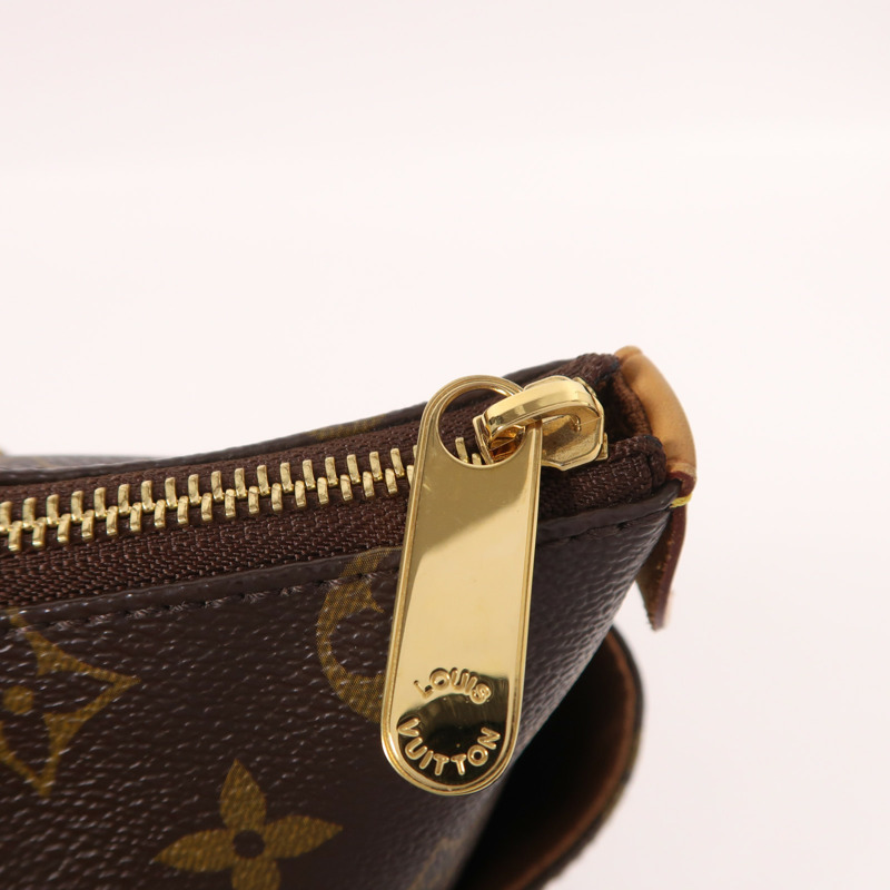 LOUIS VUITTON Monogram Totally PM金扣肩背袋/手挽袋棕色-15