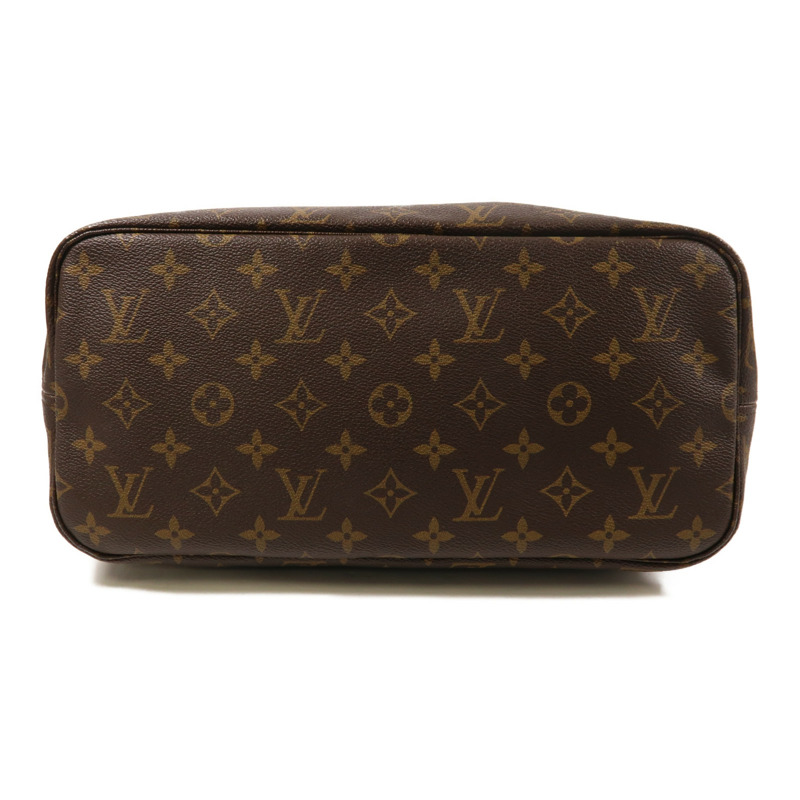 LOUIS VUITTON Monogram Neverfull MM金扣手挽袋-3