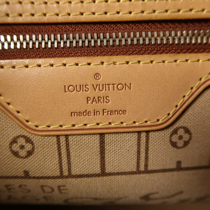 LOUIS VUITTON Monogram Neverfull MM金扣手挽袋-5