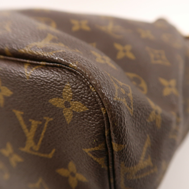 LOUIS VUITTON Monogram Neverfull MM金扣手挽袋-8