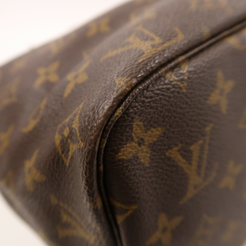 LOUIS VUITTON Monogram Neverfull MM金扣手挽袋-9