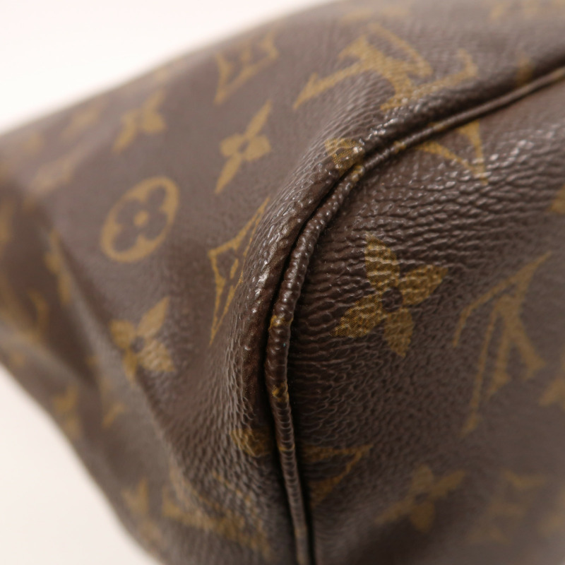 LOUIS VUITTON Monogram Neverfull MM金扣手挽袋-11