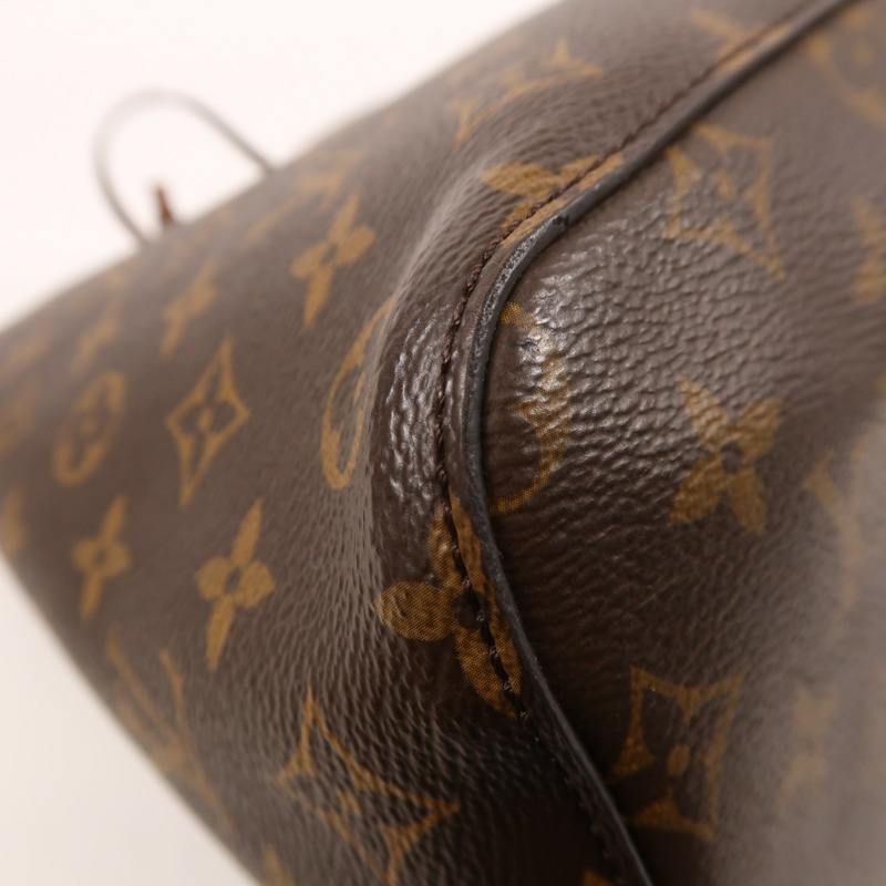 LOUIS VUITTON Monogram NeoNoe MM金扣肩背袋棕色-8