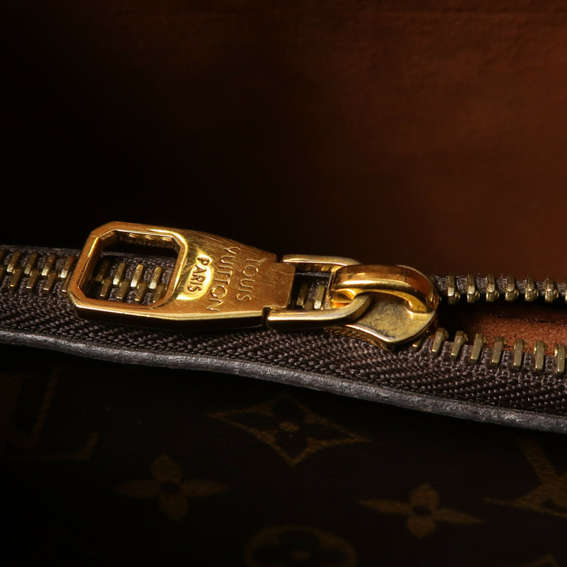 LOUIS VUITTON Monogram NeoNoe MM金扣肩背袋棕色-12