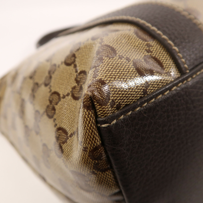 GUCCI PVC Shoulder Bag金扣肩背袋-9