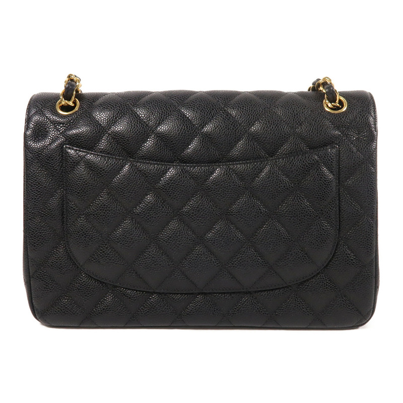 CHANEL 牛皮皮革Large Classic金扣鏈帶肩背袋-1