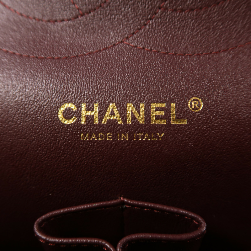 CHANEL 牛皮皮革Large Classic金扣鏈帶肩背袋-5