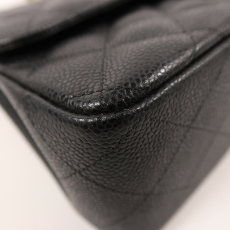 CHANEL 牛皮皮革Large Classic金扣鏈帶肩背袋-10