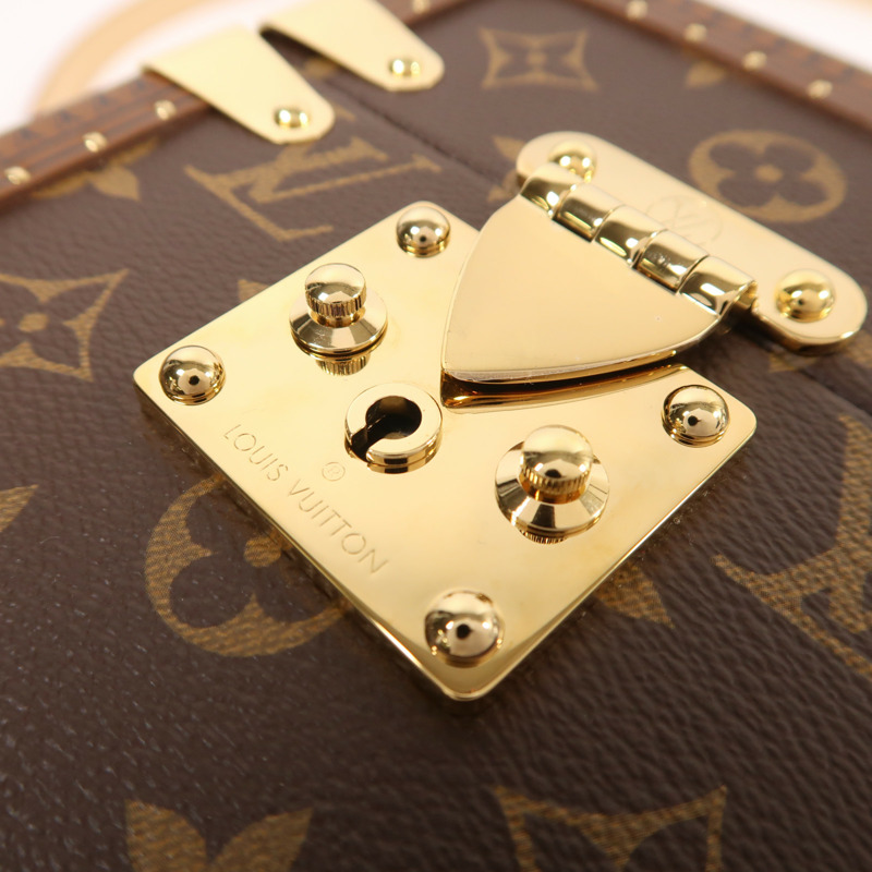 LOUIS VUITTON Monogram Camera Box金扣手挽肩背兩用袋-8