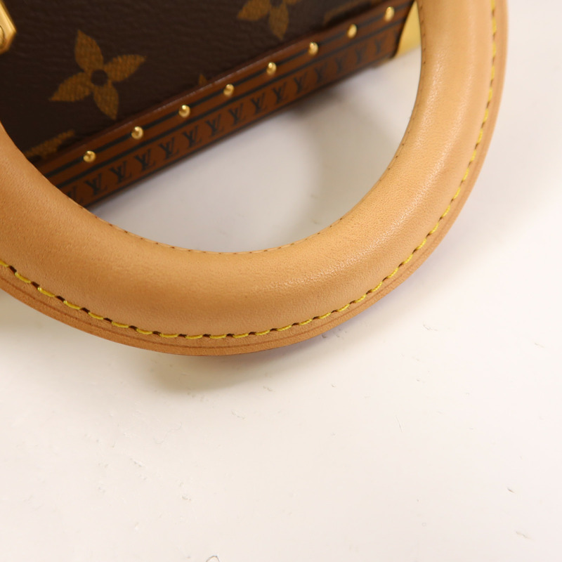 LOUIS VUITTON Monogram Camera Box金扣手挽肩背兩用袋-13