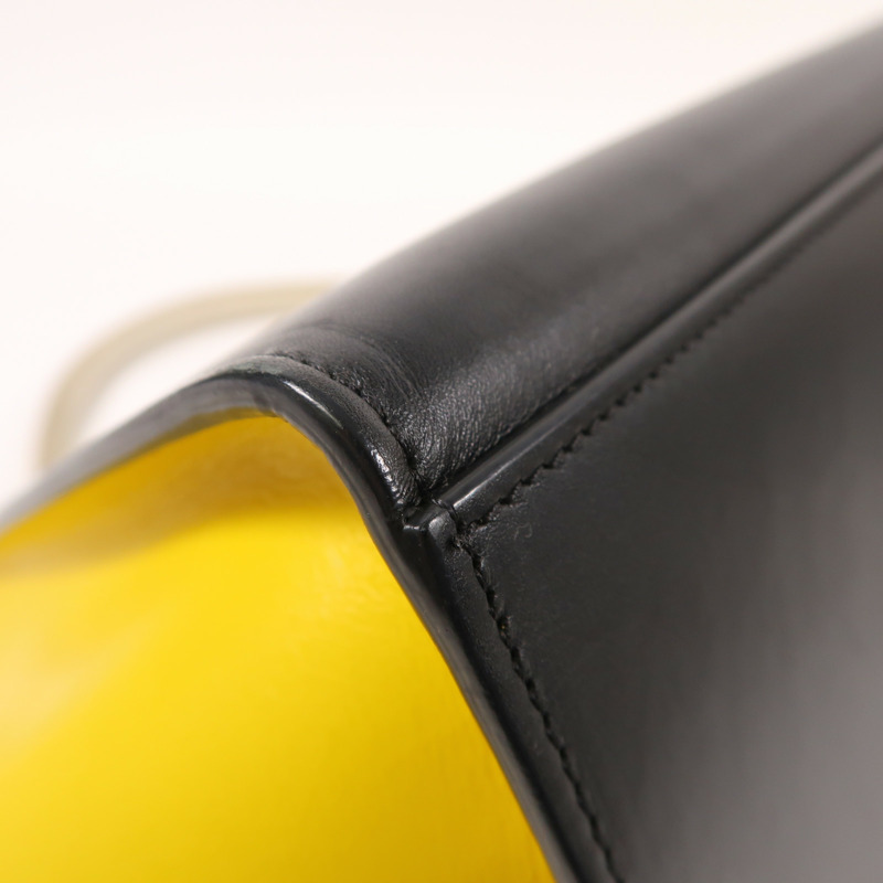 CELINE 牛皮皮革Trapeze銀扣手挽肩背兩用袋-13