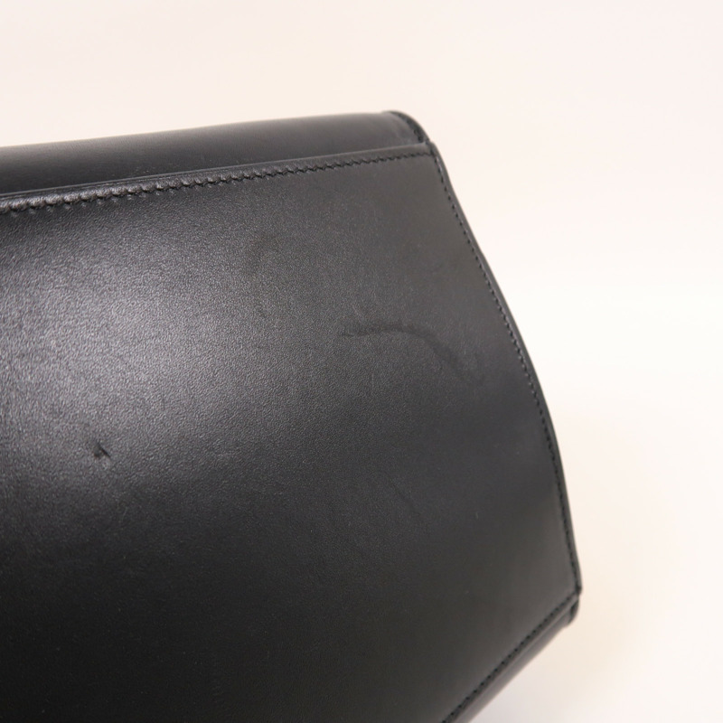 CELINE 牛皮皮革Trapeze銀扣手挽肩背兩用袋-17