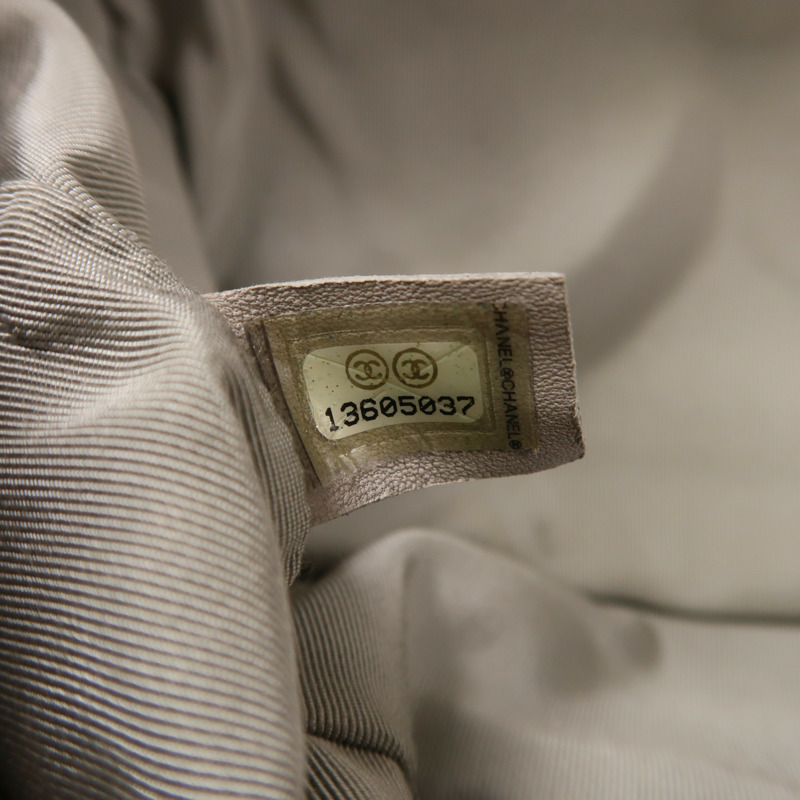 CHANEL 牛皮皮革Chain Shoulder銀扣鏈帶肩背袋-6