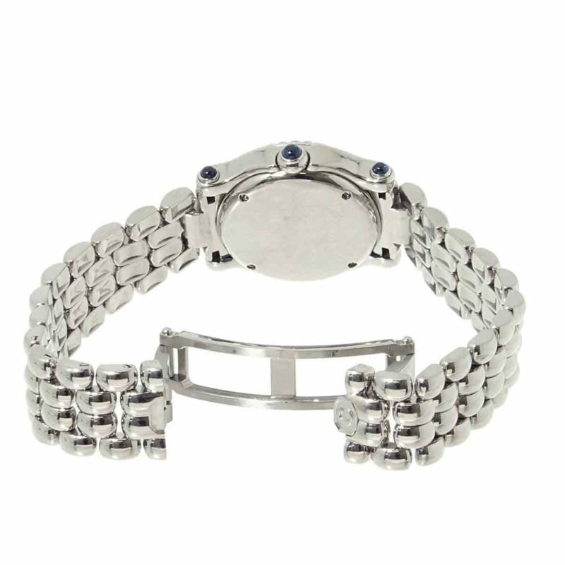 蕭邦 Happy Sport 27/8294-23 女士腕錶，鑲鑽錶圈，5 顆鑽石，白色石英機芯-3