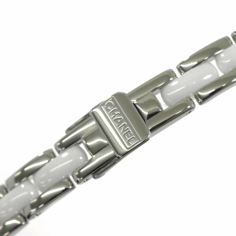 香奈兒 Premiere 三重錶鍊 H3059 女士鑽石錶圈白色陶瓷石英腕錶-5