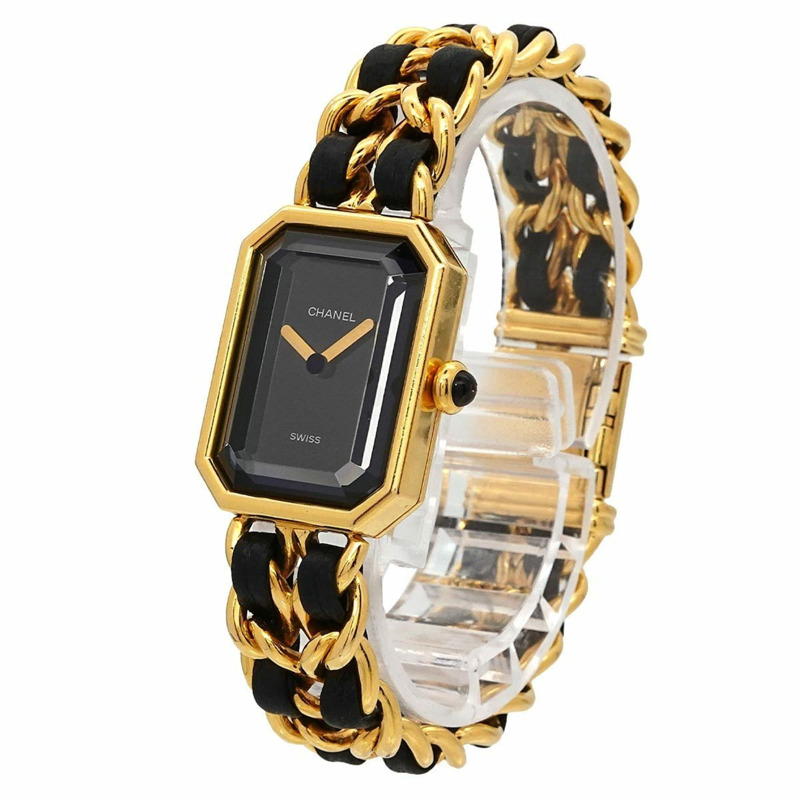 香奈兒 (CHANEL) Premiere 女士腕錶，M 碼，H0001，黑金配色，石英機芯-1