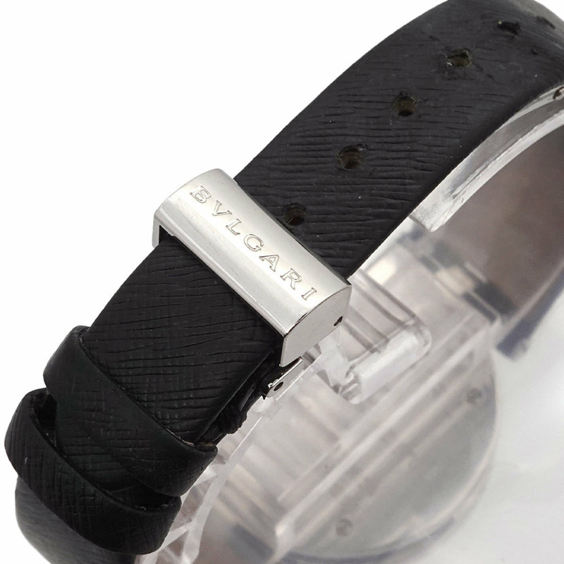 寶格麗 B-Zero1 BZ30S 女士日月光鑽石黑色石英腕錶-6