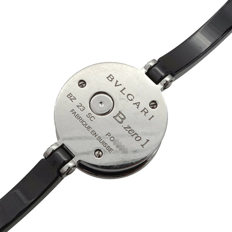 寶格麗 B-Zero1 手鐲腕錶 BZ23SC 女士黑色陶瓷石英錶-5