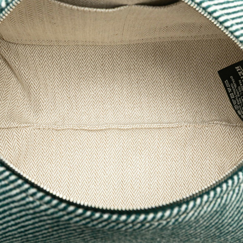 愛馬仕 Hermès Brid A 黑色 PM 手提包，綠色、藍色和橙色帆布材質，女士款-7