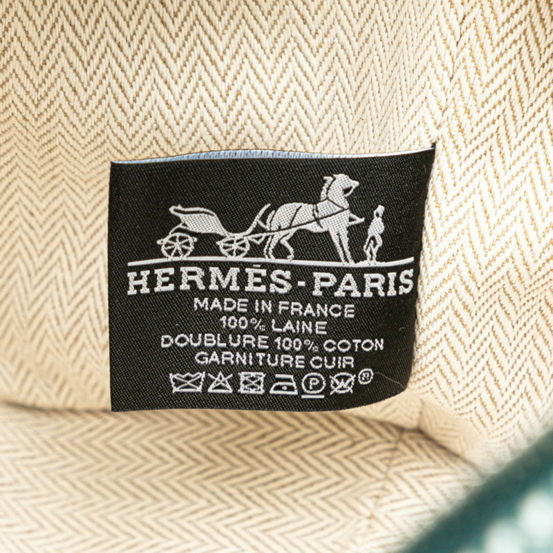 愛馬仕 Hermès Brid A 黑色 PM 手提包，綠色、藍色和橙色帆布材質，女士款-8
