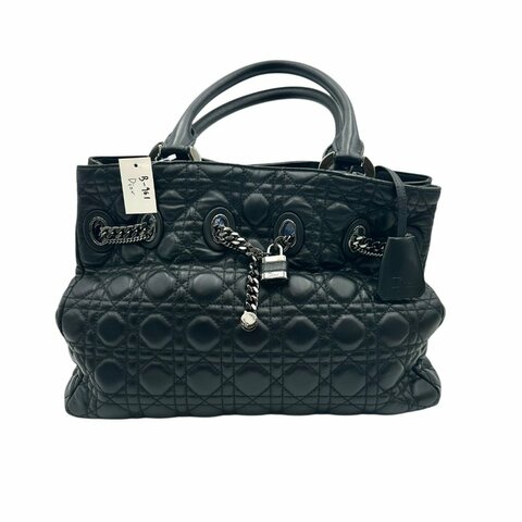 【美收精品】DIOR 黑色手提包 B-961【隔月月中將轉賣至日本 上架期限30天】