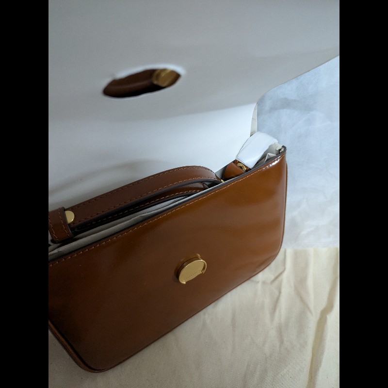 全新 🌈Tory Burch🌈 Robinson 棕色豆腐包-2