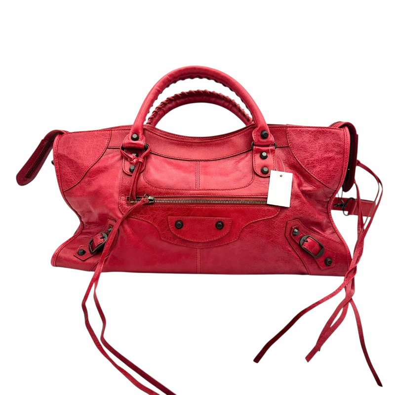 【美收精品】BALENCIAGA 紅色機車包 B-962【隔月月中將轉賣至日本 上架期限30天】-0