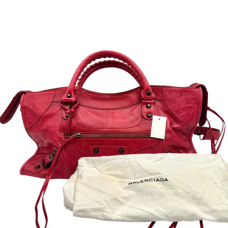 【美收精品】BALENCIAGA 紅色機車包 B-962【隔月月中將轉賣至日本 上架期限30天】-11