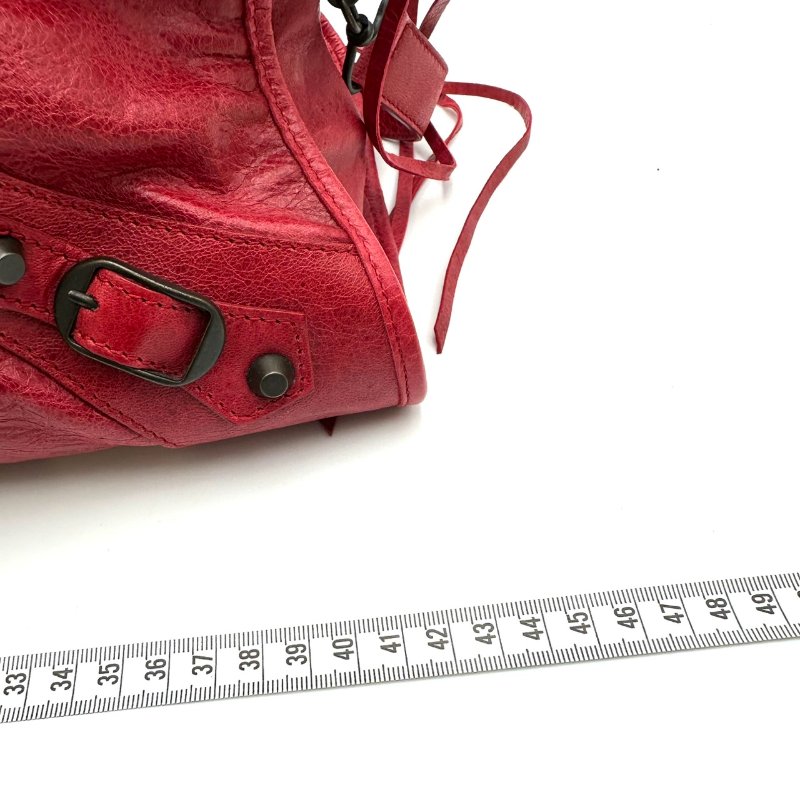 【美收精品】BALENCIAGA 紅色機車包 B-962【隔月月中將轉賣至日本 上架期限30天】-13