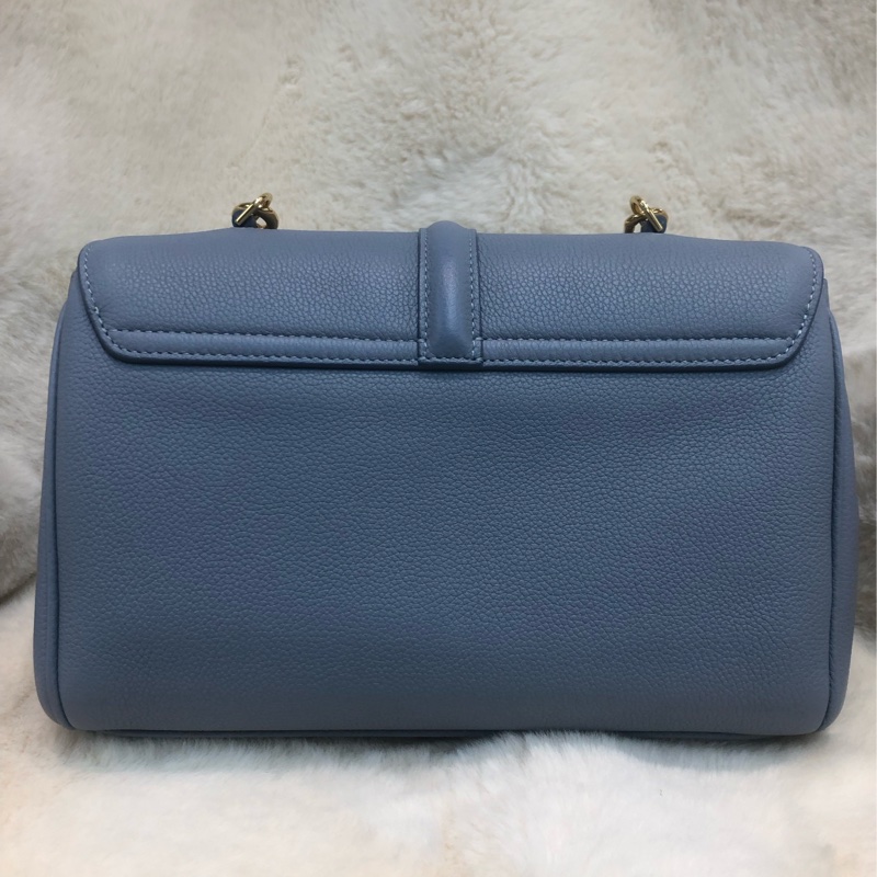 CELINE 灰藍色全皮斜孭袋 XB929-1