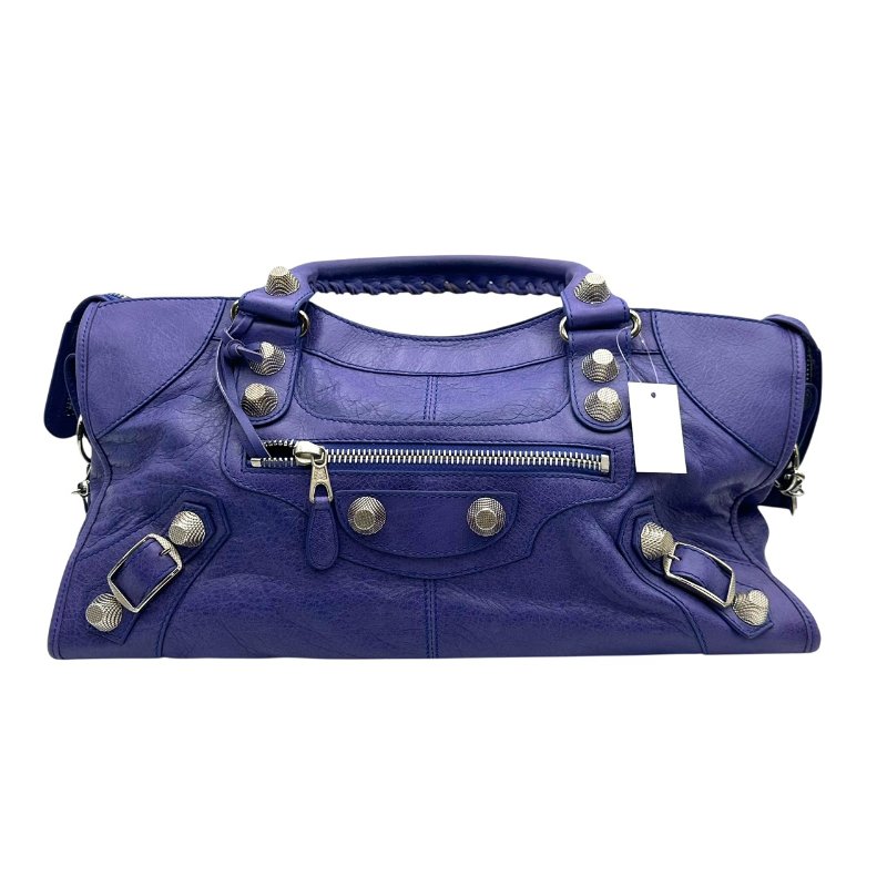 【美收精品】BALENCIAGA 深藍機車包 B-963【隔月月中將轉賣至日本 上架期限30天】-0