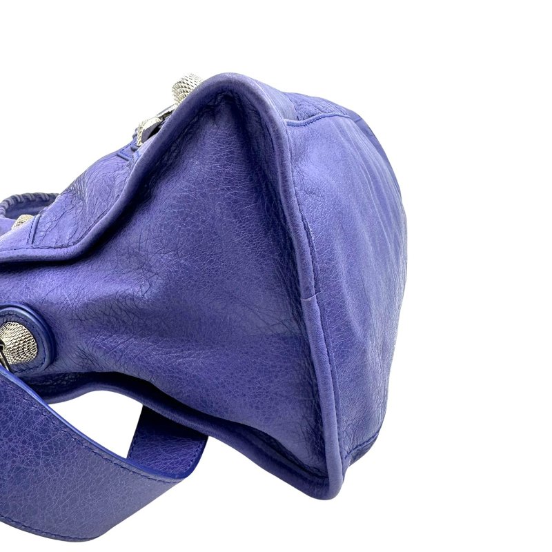 【美收精品】BALENCIAGA 深藍機車包 B-963【隔月月中將轉賣至日本 上架期限30天】-6