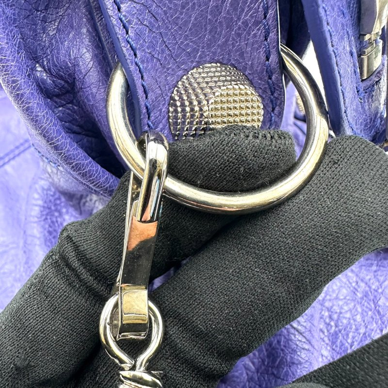 【美收精品】BALENCIAGA 深藍機車包 B-963【隔月月中將轉賣至日本 上架期限30天】-10