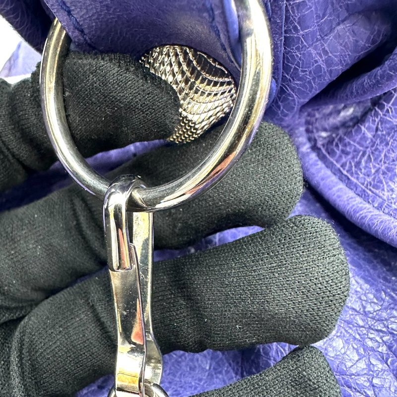 【美收精品】BALENCIAGA 深藍機車包 B-963【隔月月中將轉賣至日本 上架期限30天】-11